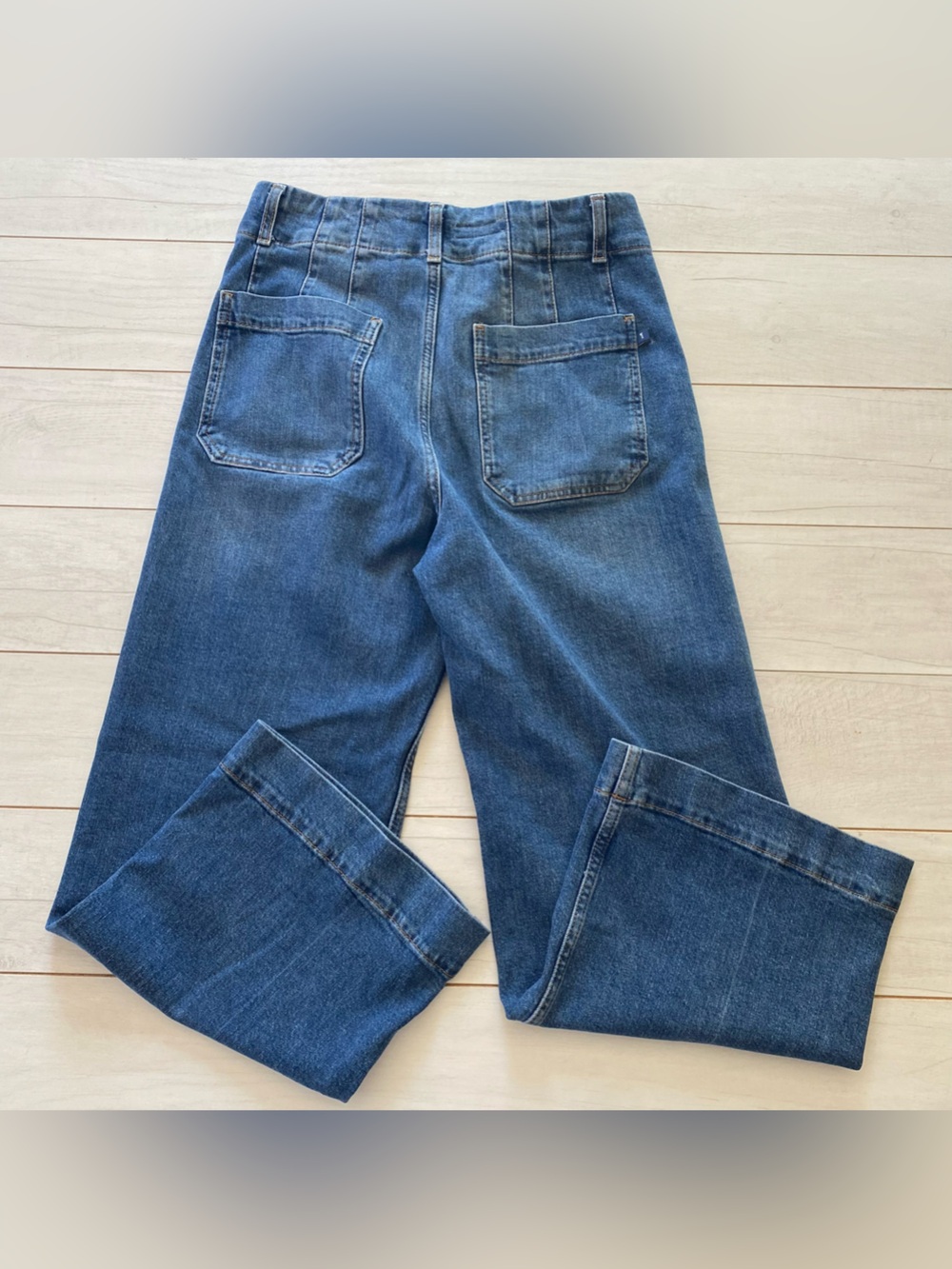 Pilcro Anthropologie
The Skipper Square Pocket Jeans Sz 28 Blue Wash - Picture 7 of 10